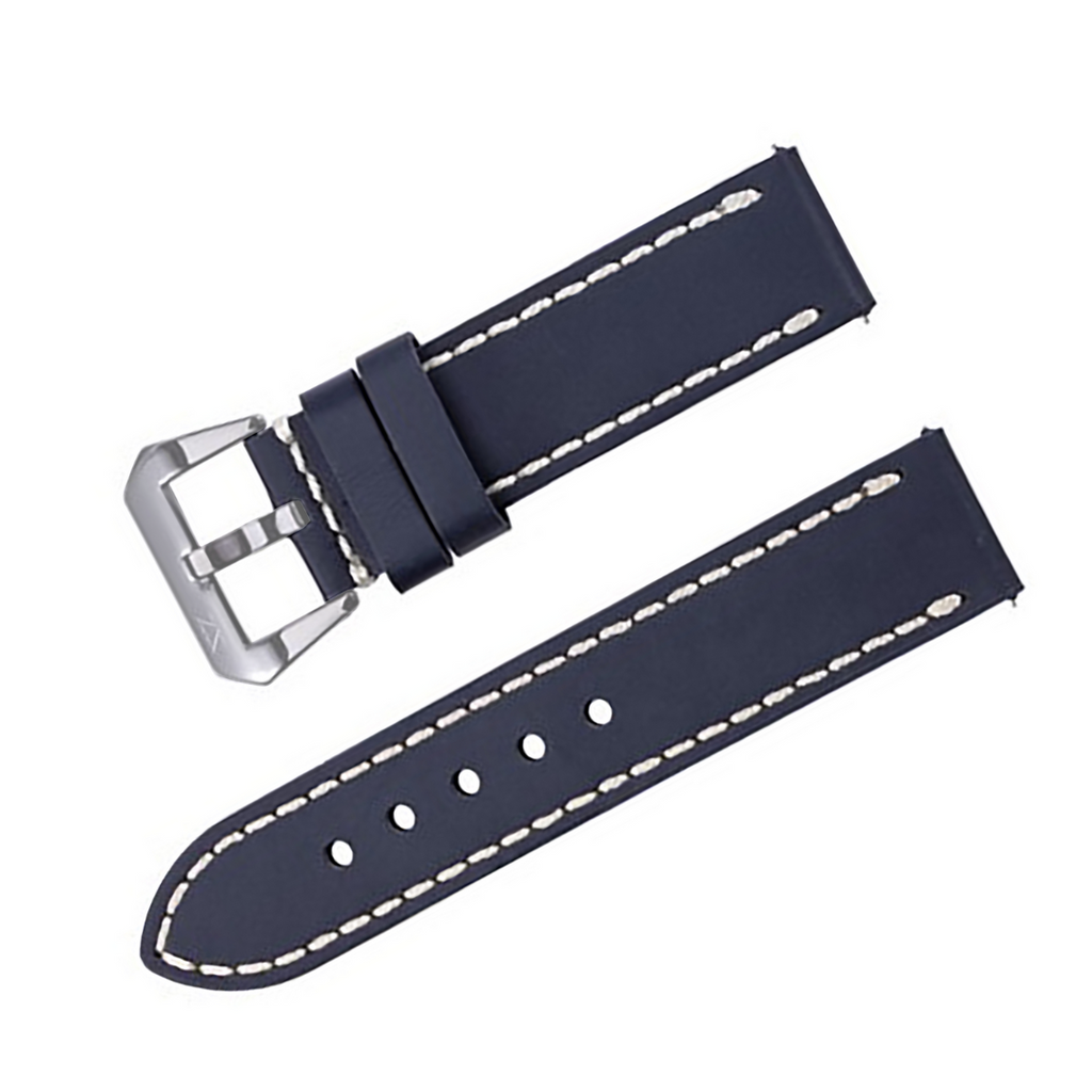 ZLB004DBS-22 Zink Thick Genuine Leather Strap Outlet
