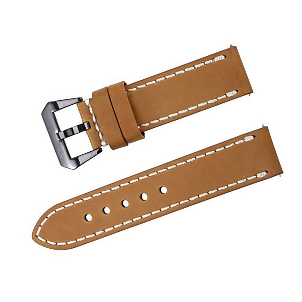 ZLB004KS-24 Zink Thick Genuine Leather Strap Outlet