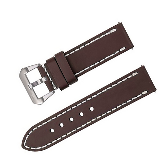 ZLB004DBWS-24 Zink Thick Genuine Leather Strap Outlet