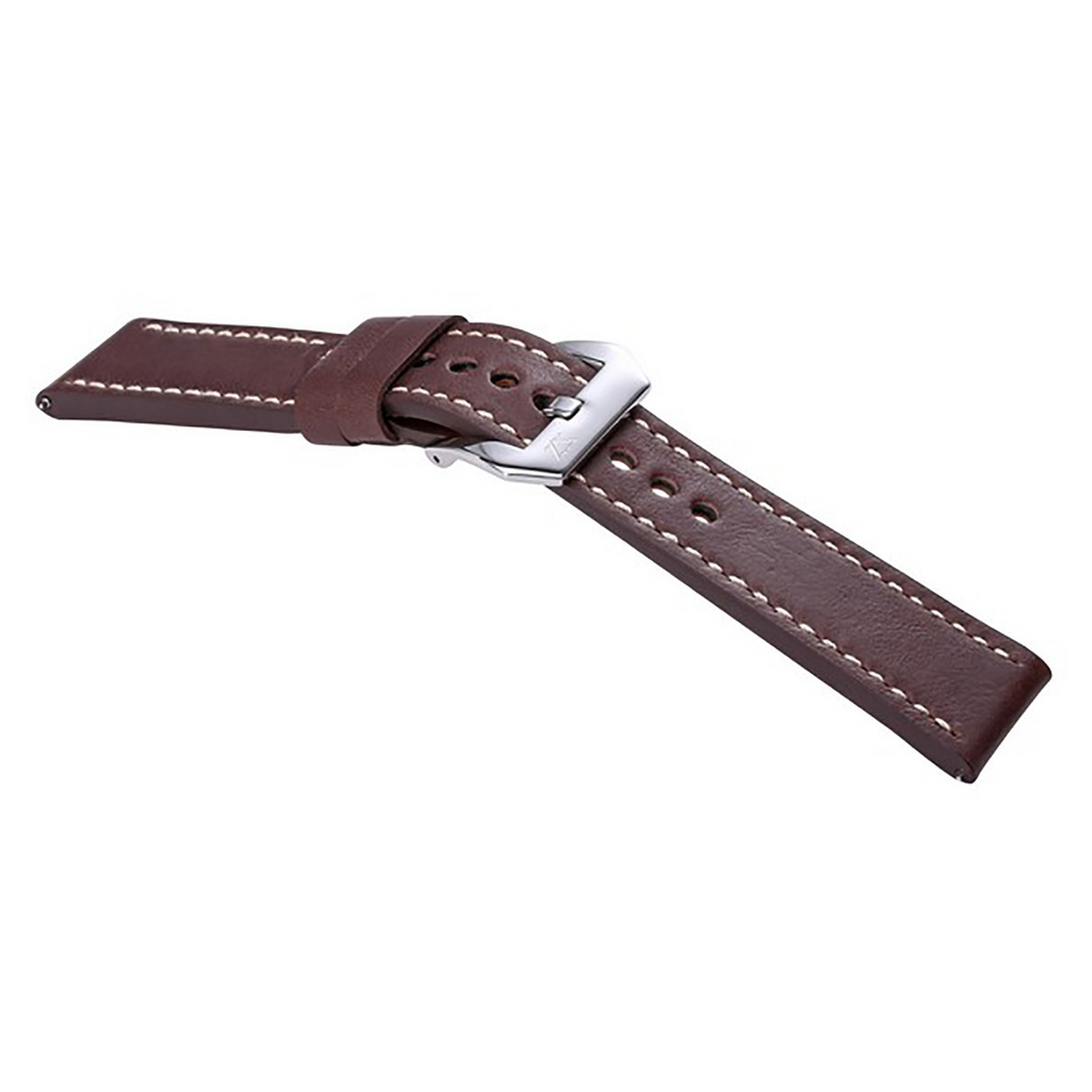 ZLB003DBWS-22 Zink Thick Genuine Leather Strap Outlet
