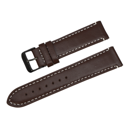 ZLB003DBWB-24 Zink Thick Genuine Leather Strap Outlet