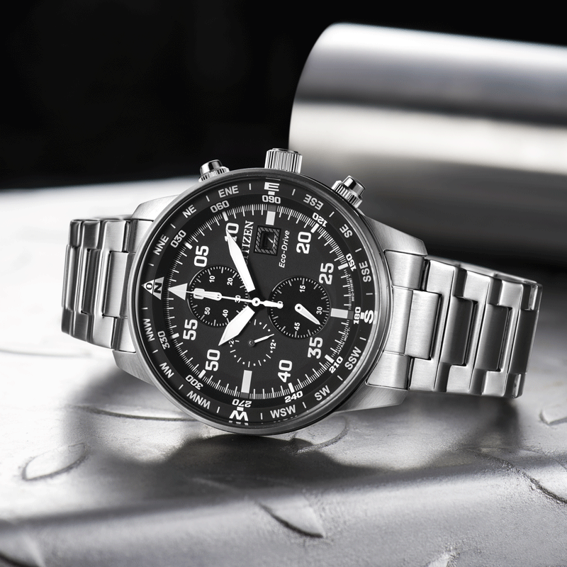 CITIZEN Eco-Drive CA0690-88E BOLD PERFORMANCE - Men's Chronograph with Stylish Silver Finish