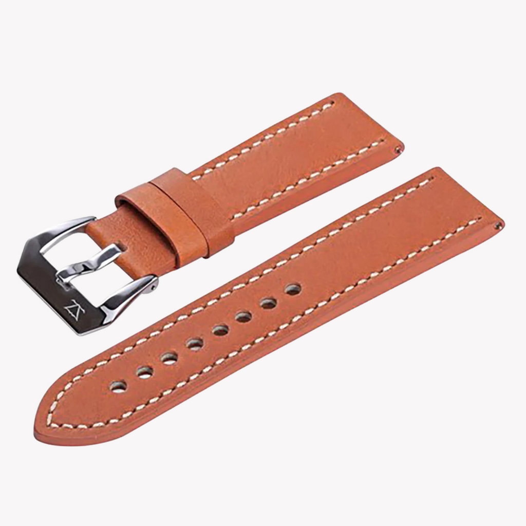 ZINK Men's Leather Watch Band - Brown | ZLB003BWS