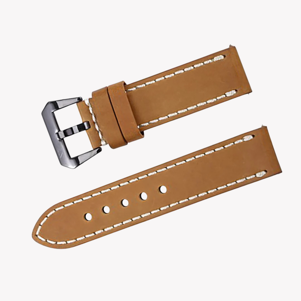 ZINK Men's Leather Watch Band - Brown | ZLB004KS