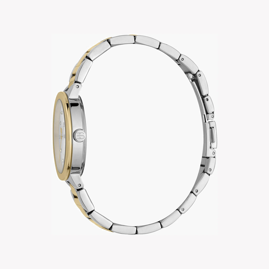 ESPRIT Women's Watch with Silver Stainless Steel Case and Silver & Gold Stainless Steel Band