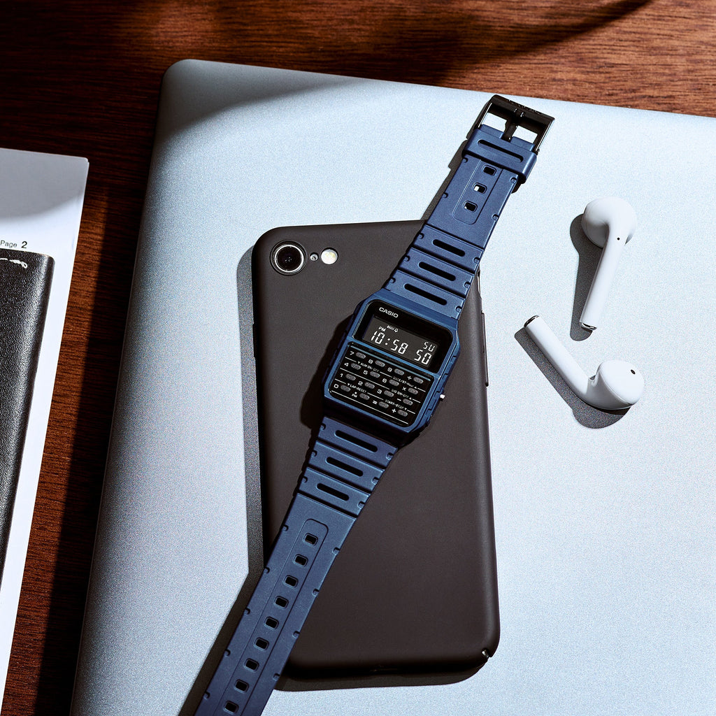 CASIO CA-53WF-2BDF - SPORTY BLUE DIGITAL WATCH WITH BUILT-IN CALCULATOR