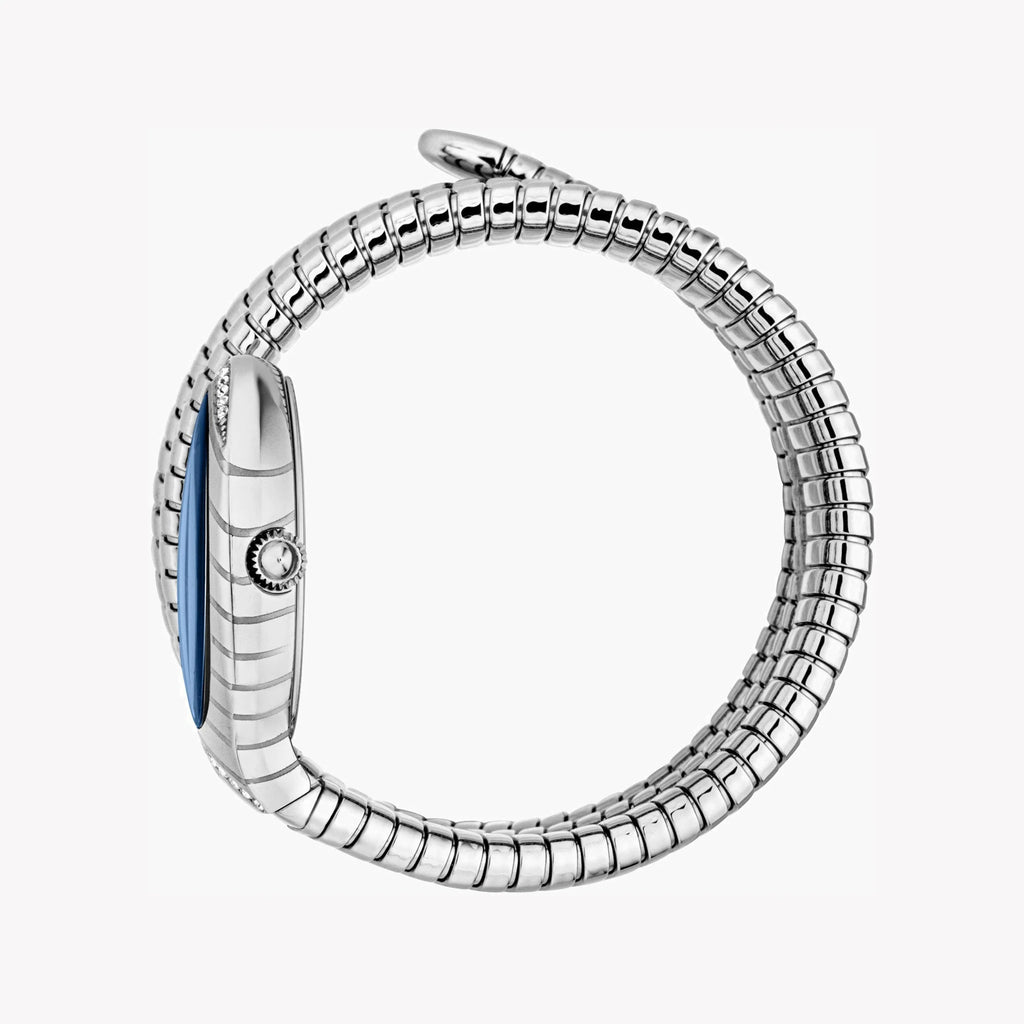 JUST CAVALLI Women's Watch with Silver Stainless Steel Case and Silver Stainless Steel Band