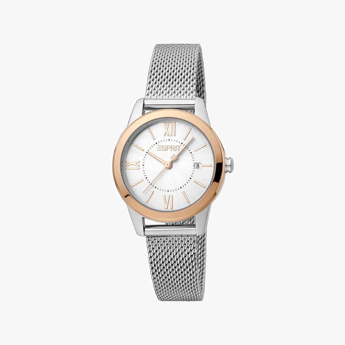 ESPRIT Women's Watch with Silver Stainless Steel Case and Silver Stainless Steel Band