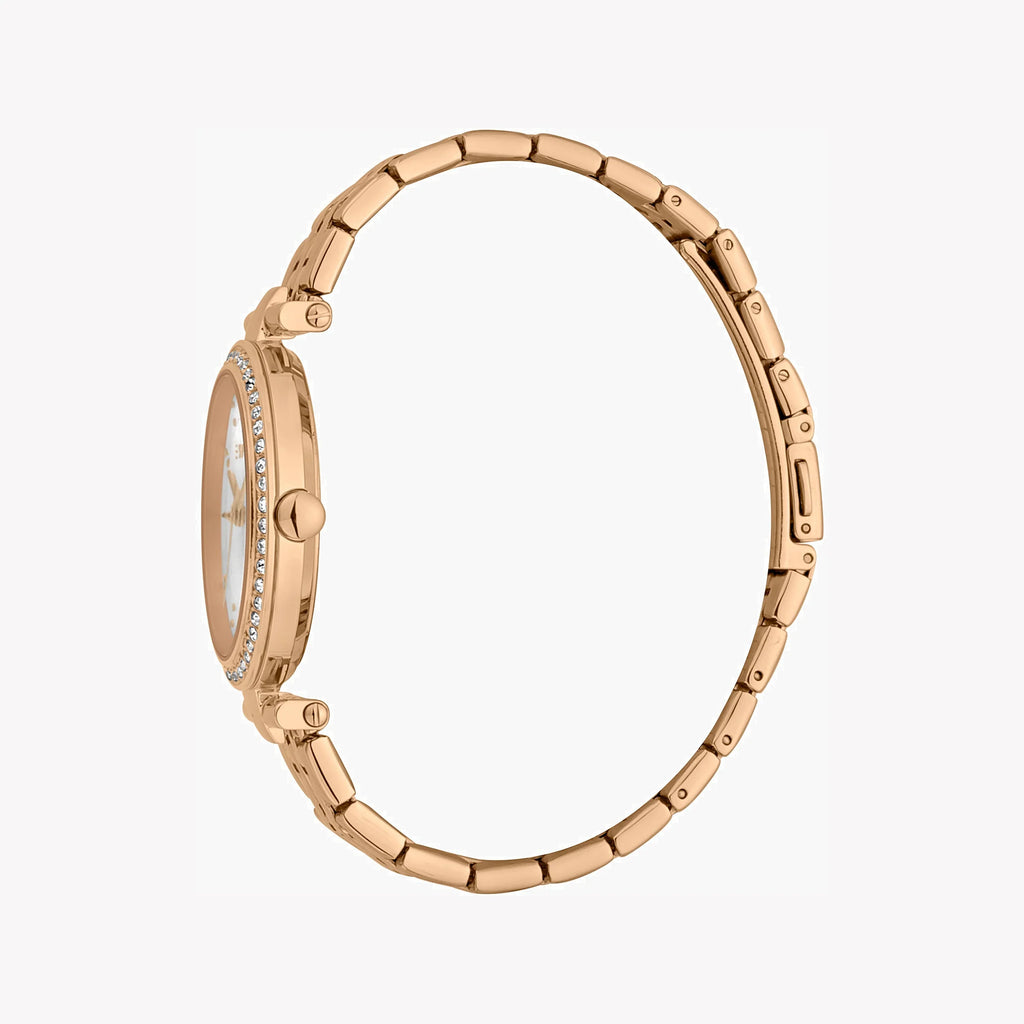 ESPRIT Women's Watch with Rose Gold Stainless Steel Case and Rose Gold Stainless Steel Band