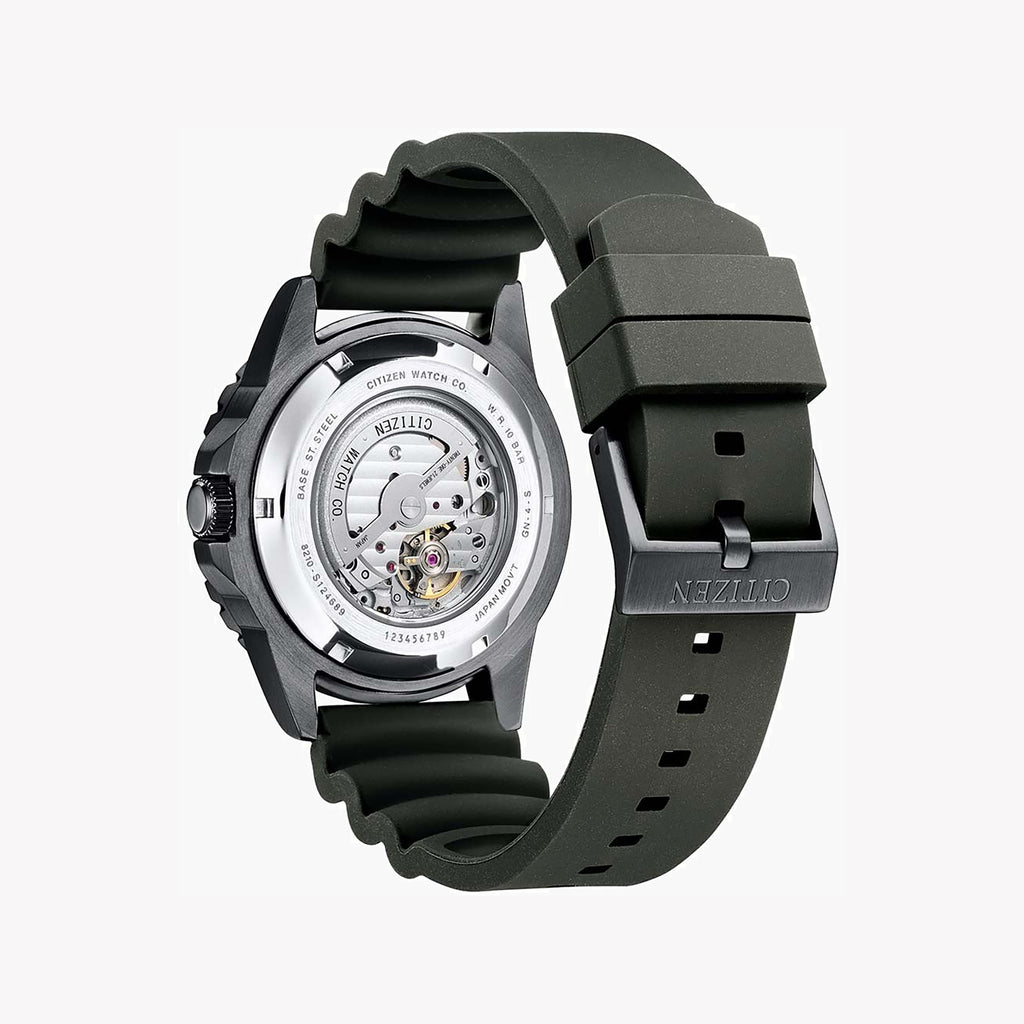 CITIZEN NJ0125-11E DYNAMIC POWER - MODERN MEN'S AUTOMATIC TIMEPIECE WITH SLEEK BLACK DESIGN