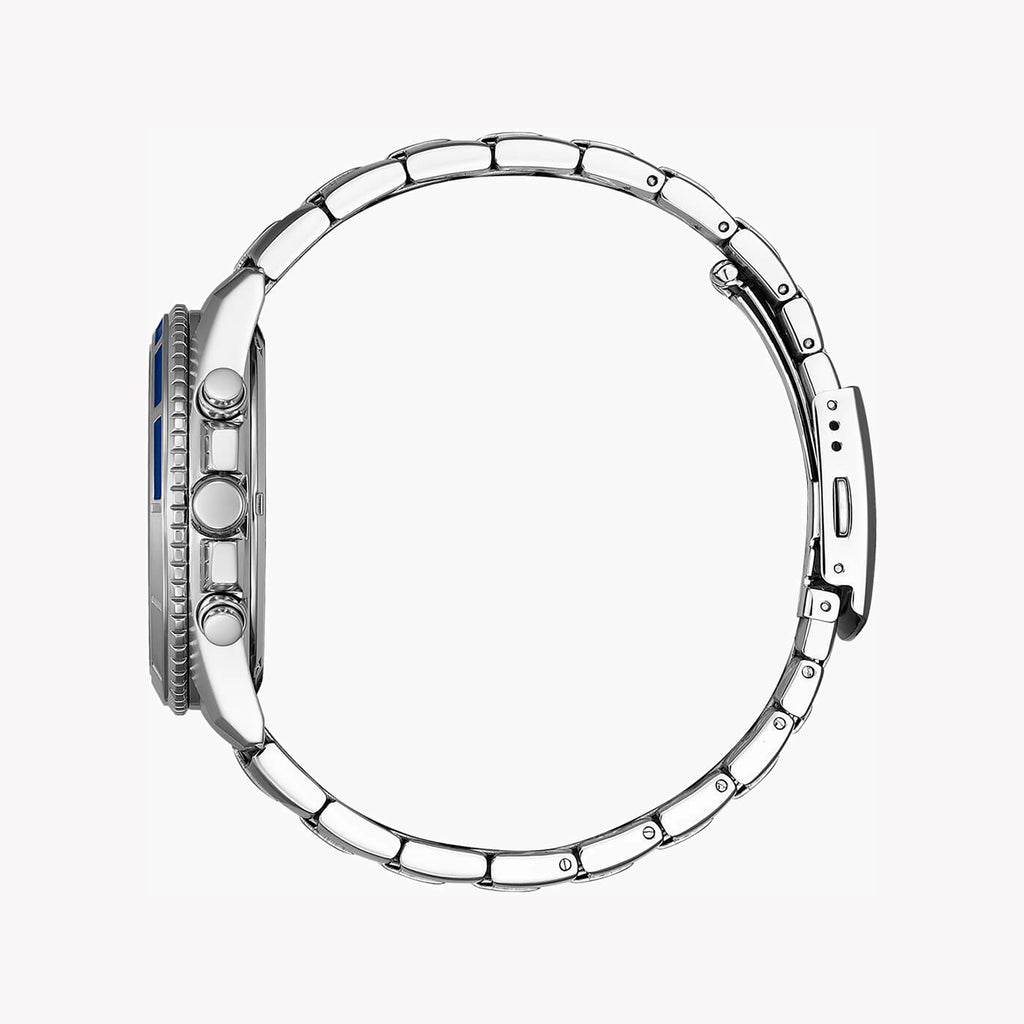 CITIZEN AN8201-57L - UNMATCHED PRECISION MEN'S CHRONOGRAPH WATCH IN SLEEK SILVER & BLUE