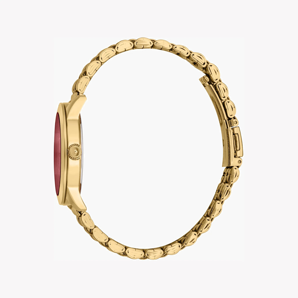 JUST CAVALLI Women's Watch with Silver & Gold Stainless Steel Case and Gold Stainless Steel Band