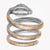 JUST CAVALLI Women's Watch with Silver & Rose Gold Stainless Steel Case and Silver & Rose Gold Stainless Steel Band