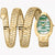 JUST CAVALLI Women's Watch with Gold Stainless Steel Case and Gold Stainless Steel Band