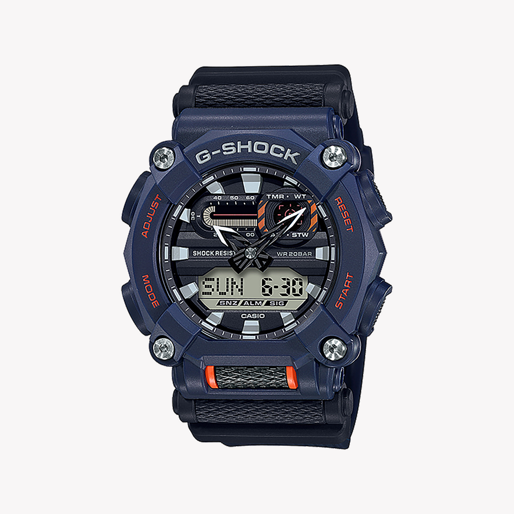 CASIO G-SHOCK GA-900-2ADR DYNAMIC STYLE - RUGGED BLUE & BLACK MEN'S WATCH