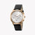 ESPRIT MEN'S CLASSIC TIMEPIECE - SLEEK BLACK LEATHER & SILVER DIAL STAINLESS STEEL WATCH