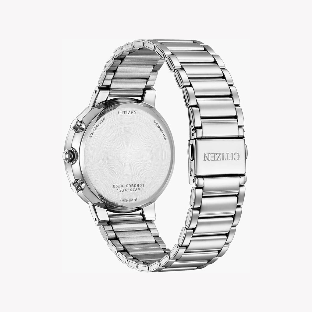 CITIZEN AN8220-52X: ELEVATED PERFORMANCE MEN'S CHRONOGRAPH WATCH - STUNNING SILVER & GREEN DESIGN