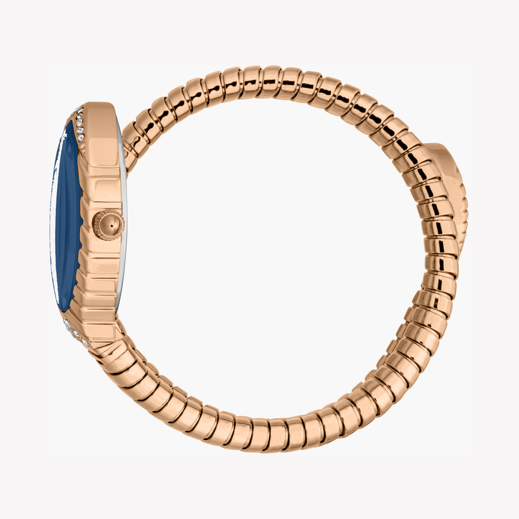 JUST CAVALLI JC1L322M0045 - BOLD ROSE GOLD & BLUE DIAL STATEMENT WOMEN'S WATCH