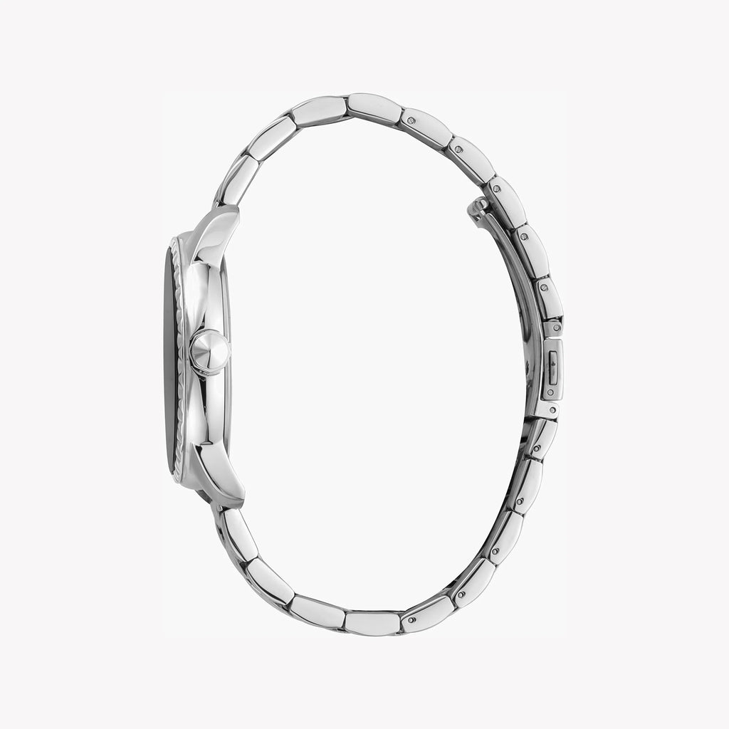 JUST CAVALLI JC1G176M0055 - ELEGANT SILVER STAINLESS STEEL MEN'S WATCH WITH BLACK DIAL