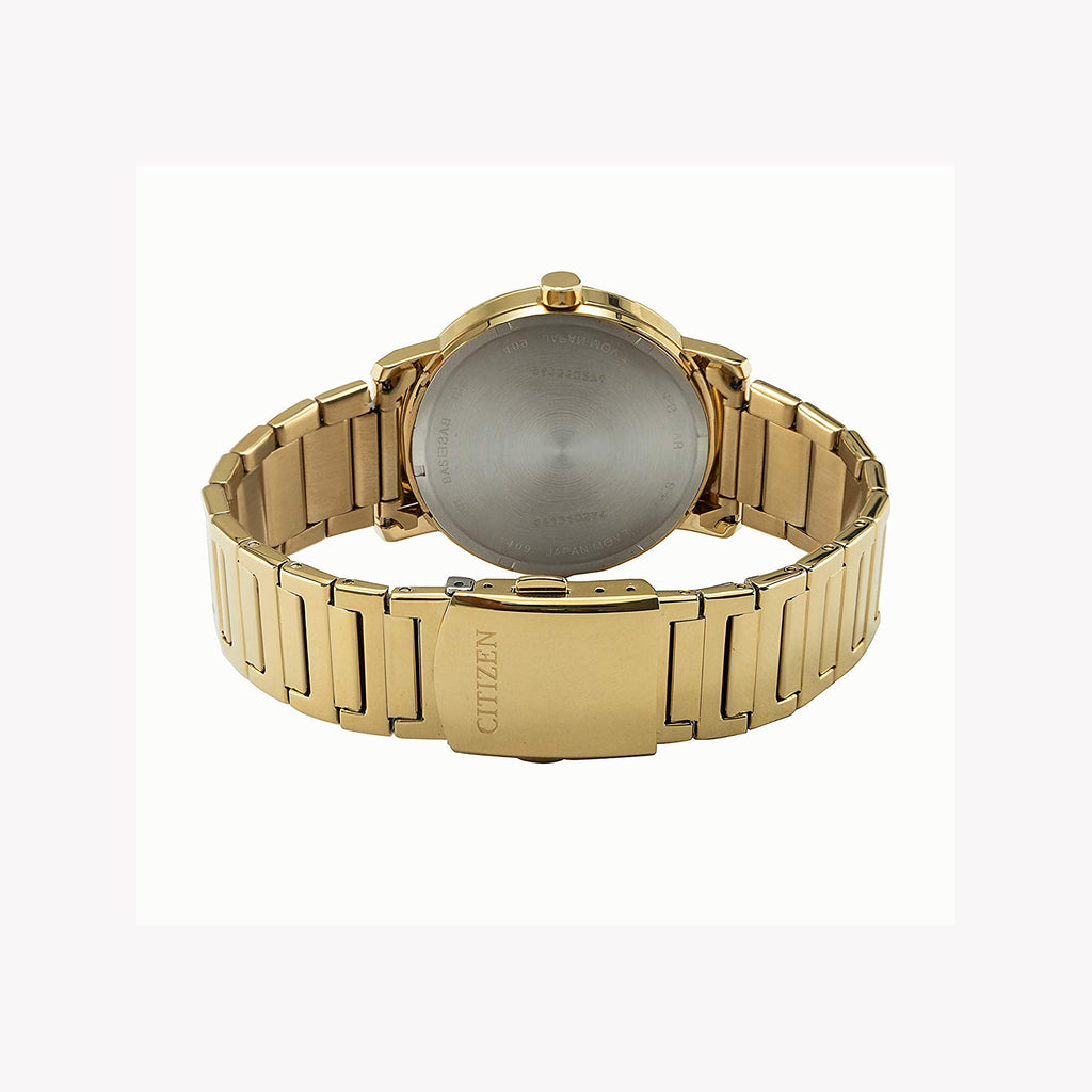 CITIZEN BE9182-57E - BOLD SOPHISTICATION Men's Watch with Gold Tone, Black Dial & Premium Precision