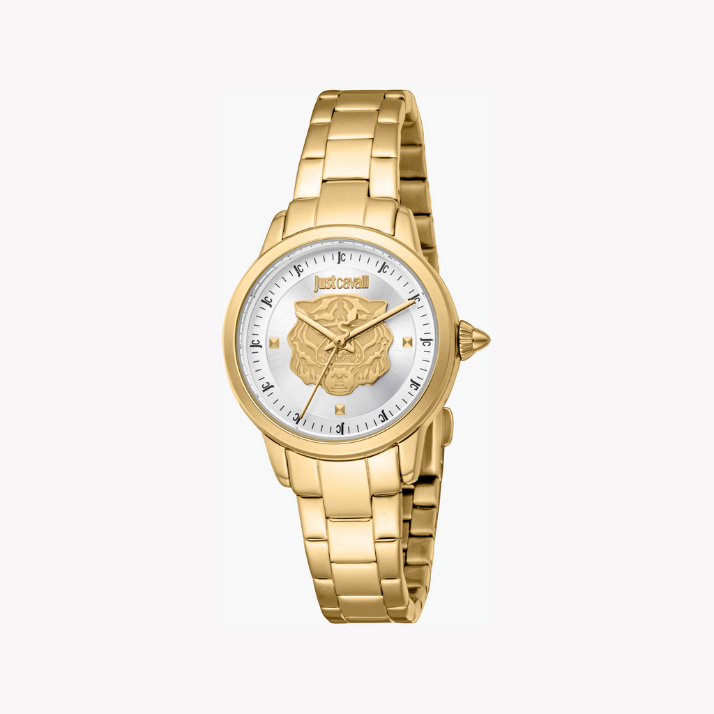 JUST CAVALLI JC1L334M0055 - GOLD & SILVER STUNNER: ELEGANT TIMEPIECE FOR THE MODERN WOMAN