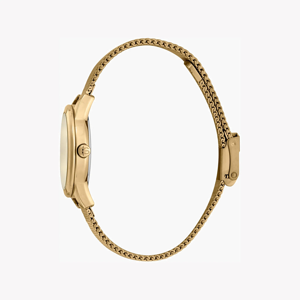 ESPRIT Women's Watch with Gold Stainless Steel Case and Gold Stainless Steel Band
