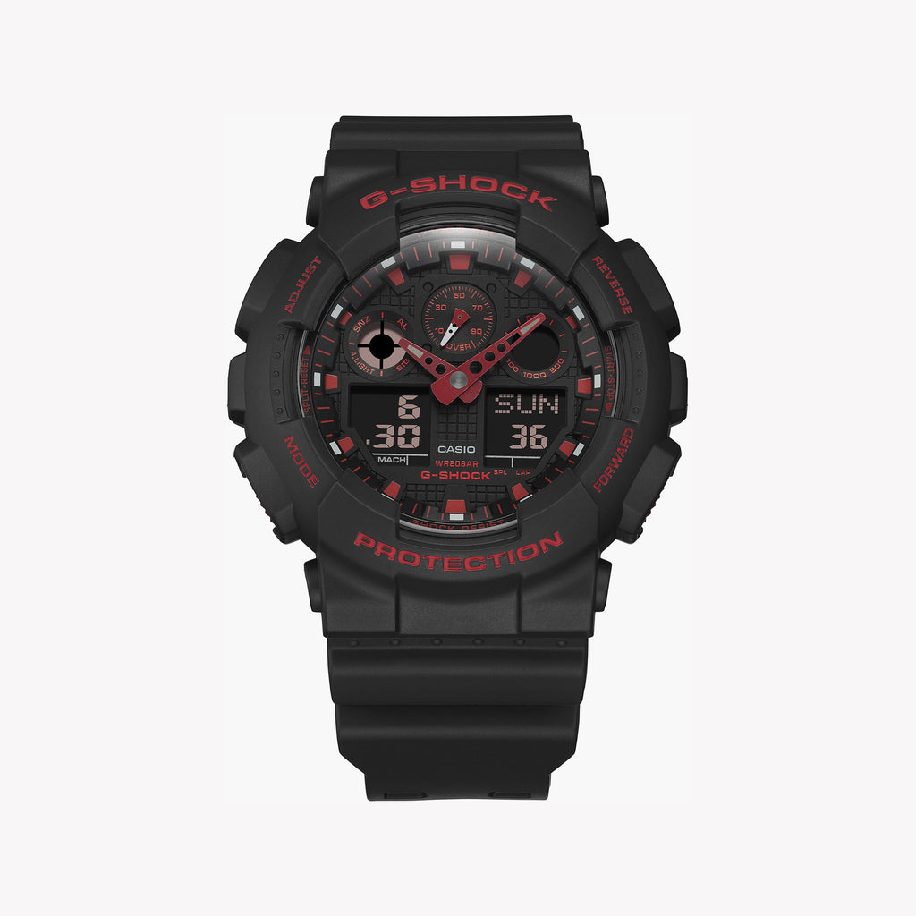 CASIO G-SHOCK GA-100BNR-1ADR - ADVENTURER'S PRIDE MEN'S WATCH WITH STRIKING BLACK AESTHETIC