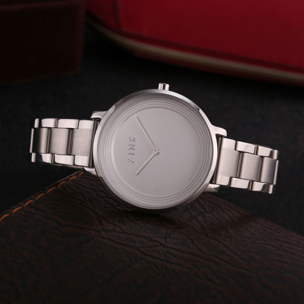 ZINK Women's Silver Stainless Steel Quartz Watch | ZK129L1SS-16