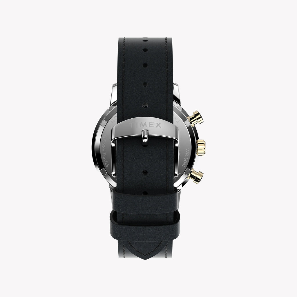 Timex Marlin Quartz Chrono 40mm SST Case Copper Dial Brown leather strap TW2W10000 Men's Watch