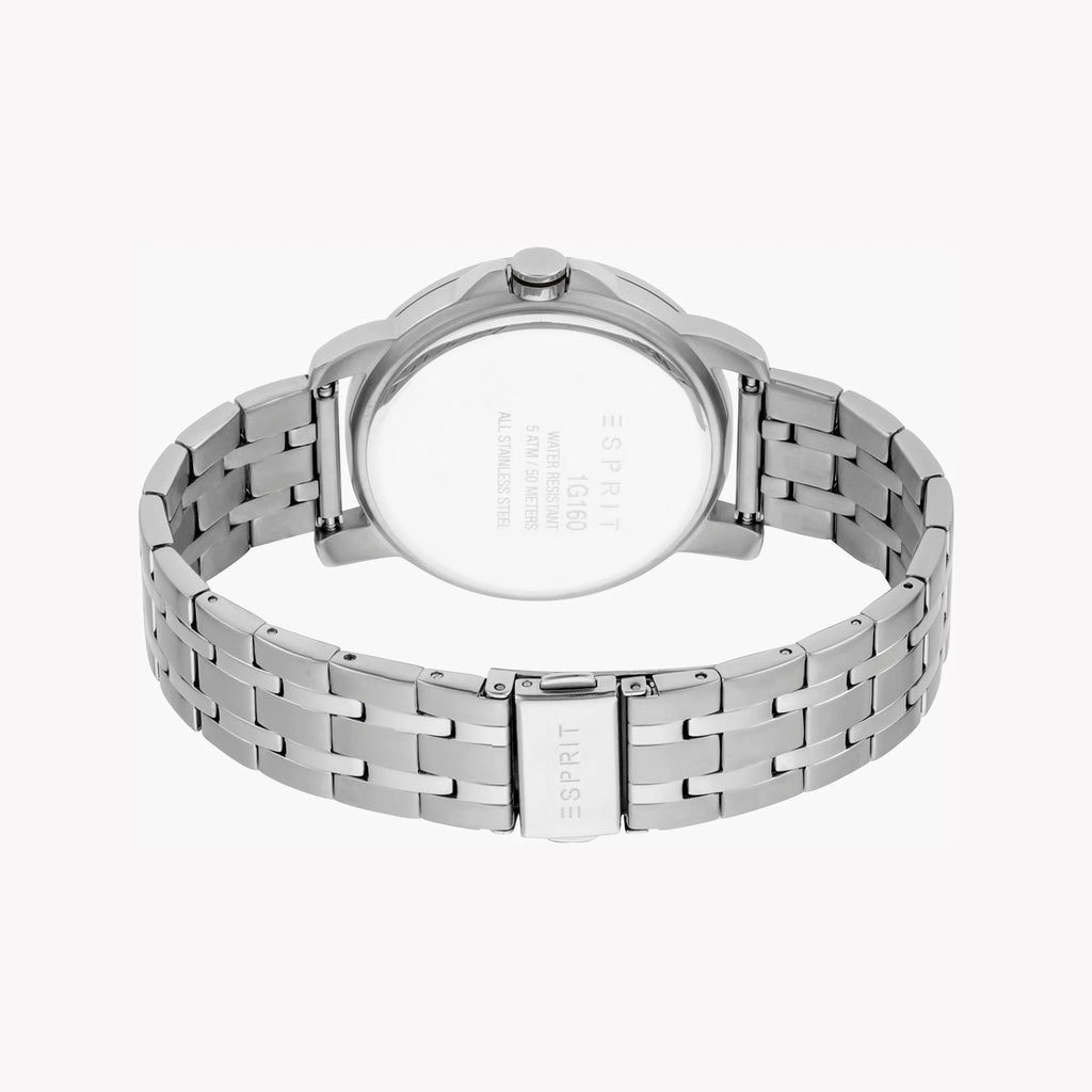 ESPRIT ELEGANCE SS42 - STYLISH MEN'S WATCH WITH SILVER DIAL & STAINLESS STEEL BAND