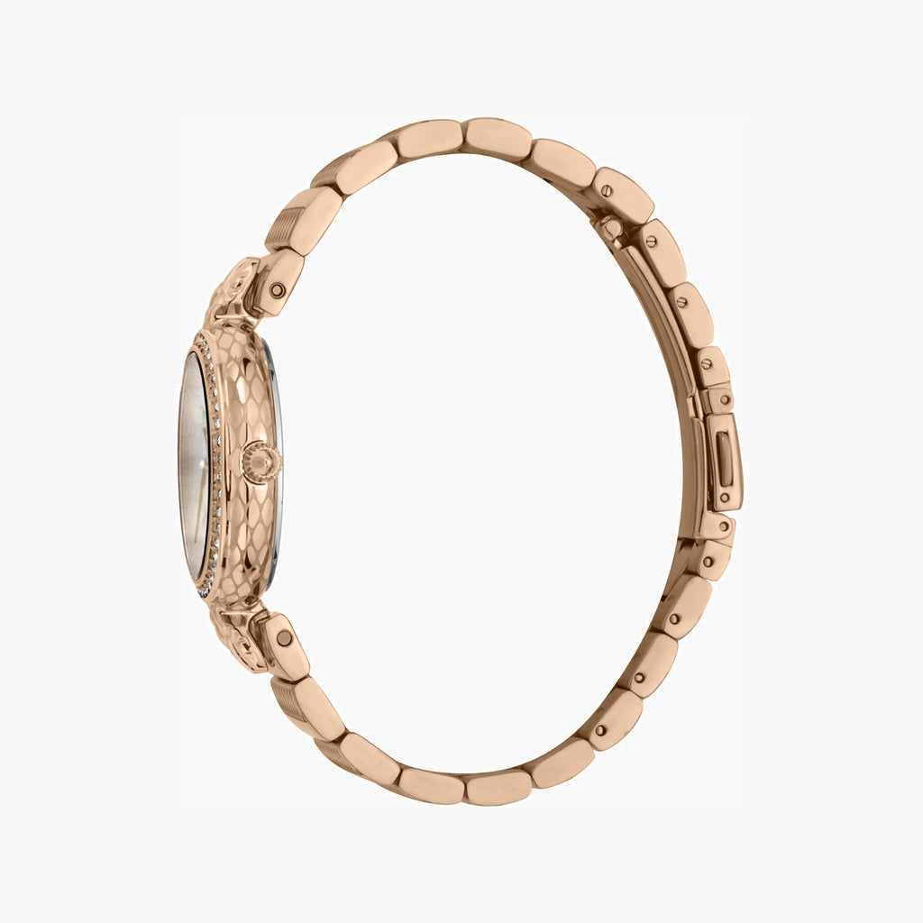 JUST CAVALLI Women's Watch with Rose Gold Stainless Steel Case and Rose Gold Stainless Steel Band