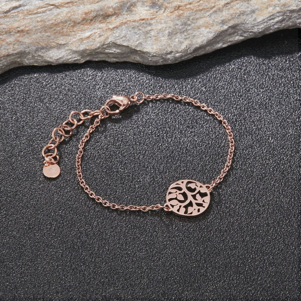 ZINK Women's Rose Gold Stainless Steel Bracelet | ZFBR010RG