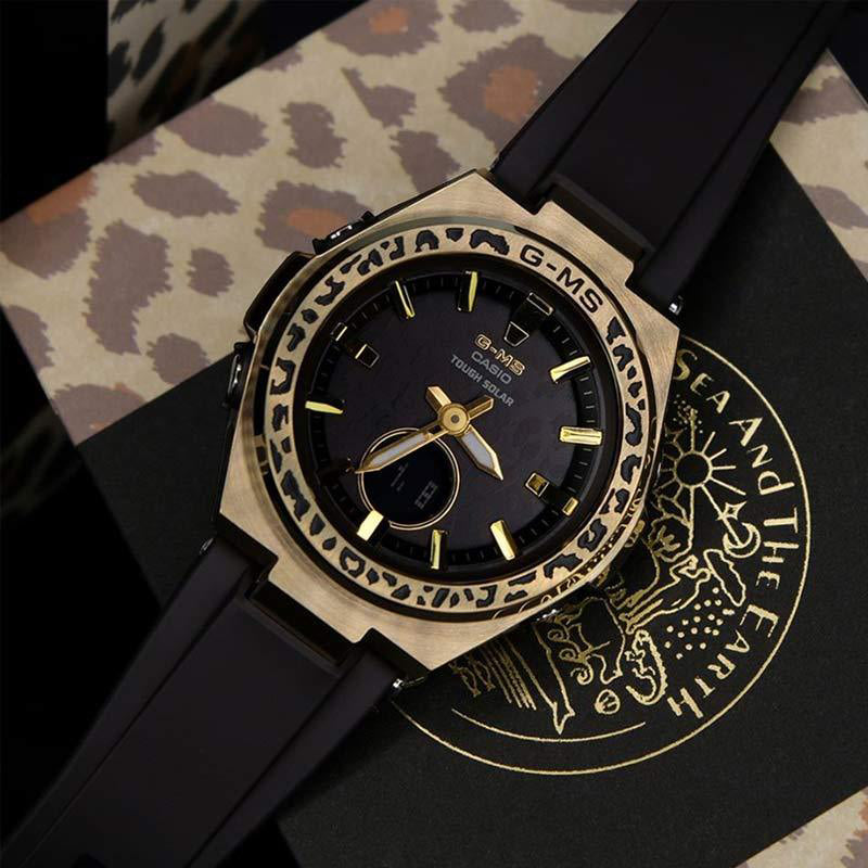 BABY-G MSG-S200WLP-5ADR - SPORTY ELEGANCE WOMEN'S WATCH WITH BROWN & GOLD DESIGN