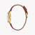 ESPRIT Women's Watch with Silver Stainless Steel Case and Brown Leather Band