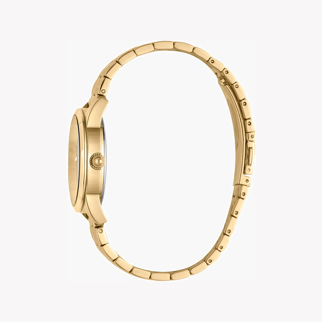 JUST CAVALLI Women's Watch with Gold Stainless Steel Case and Gold Stainless Steel Band
