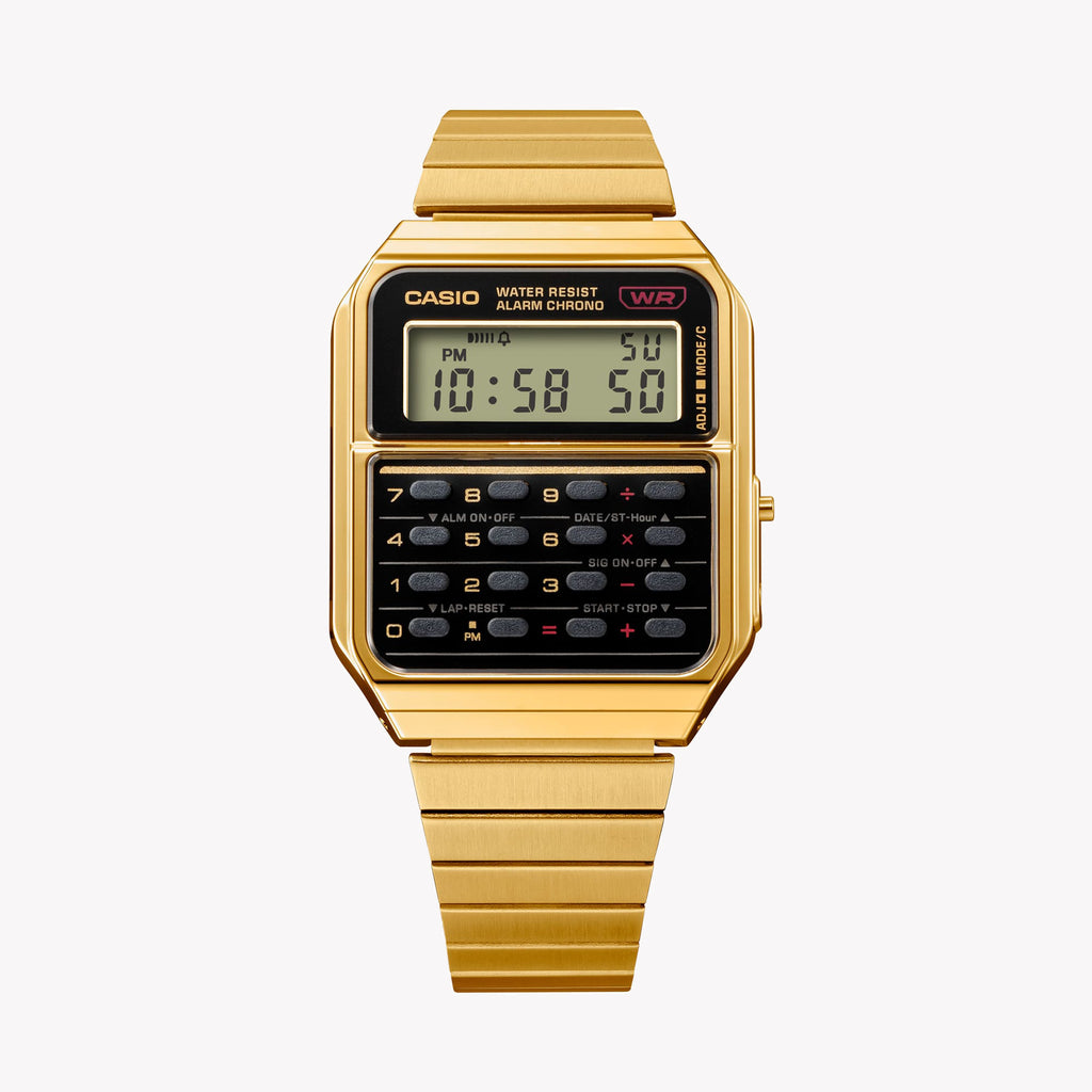 CASIO CA-500WEG-1ADF GOLD SPORTY ELEGANCE - FUNCTIONAL LUXURY UNISEX WATCH