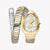 JUST CAVALLI Women's Watch with Gold Stainless Steel Case and Silver & Gold Stainless Steel Band