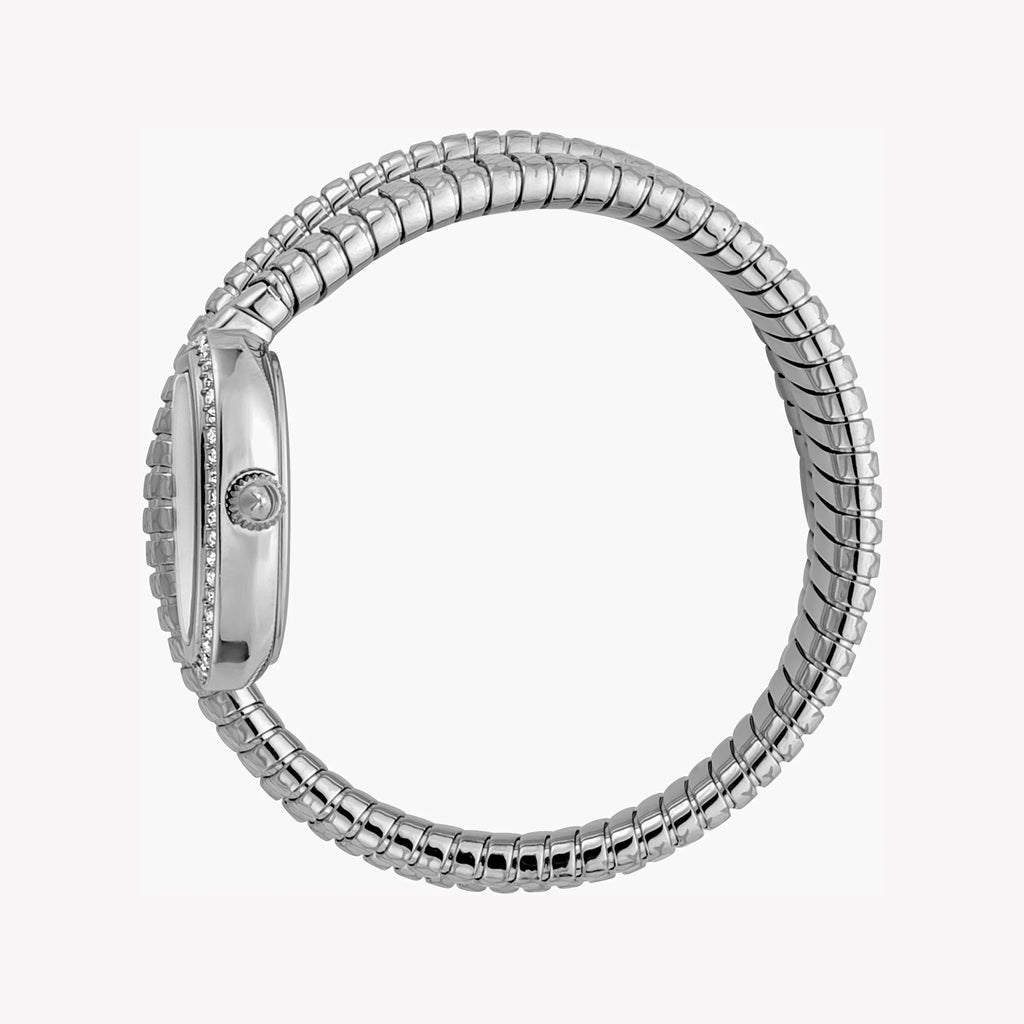 JUST CAVALLI Women's Watch with Silver Stainless Steel Case and Silver Stainless Steel Band