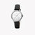ESPRIT Women's Watch with Silver Stainless Steel Case and Black Faux Leather Band