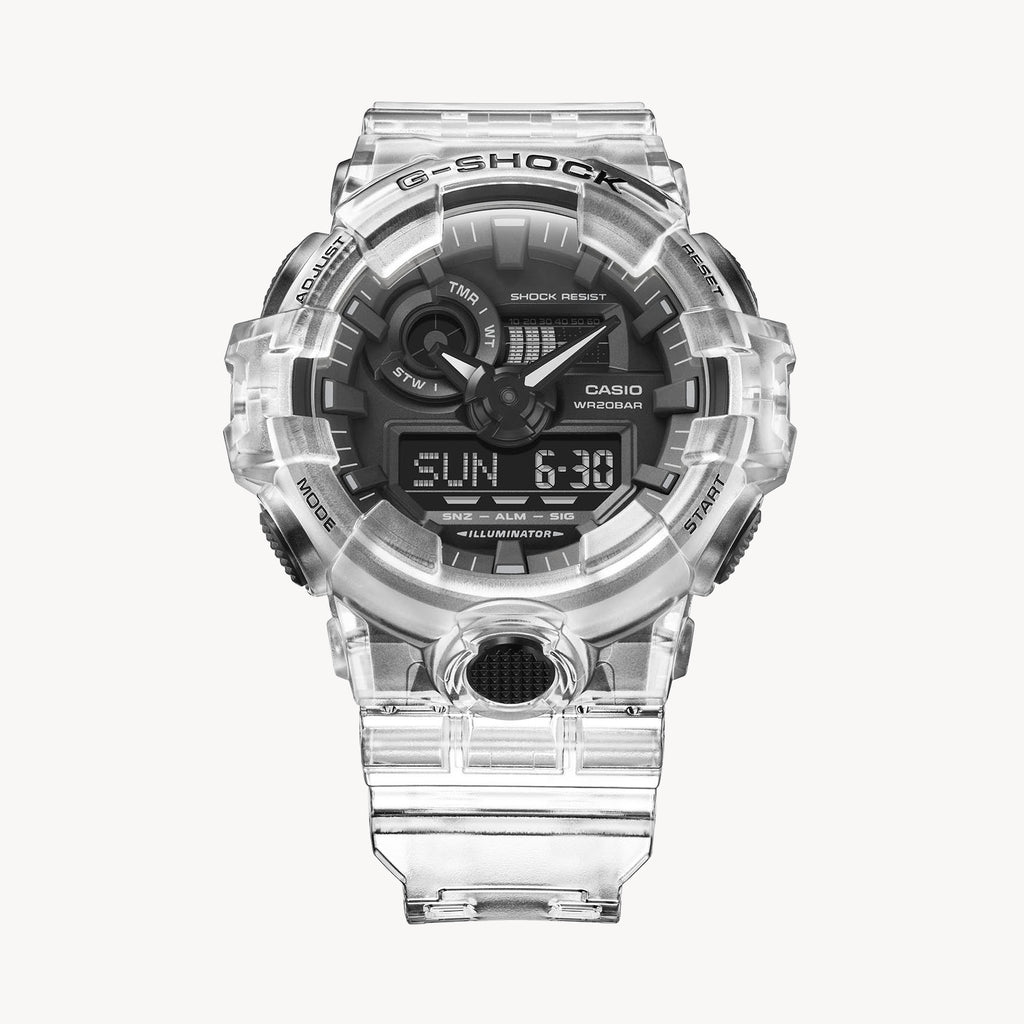 CASIO G-SHOCK GA-700SKE-7ADR - BOLD ADVENTURER MEN'S WATCH WITH WHITE RESIN BAND & DIGITAL DIAL