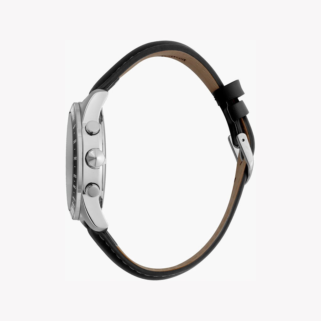 JUST CAVALLI JC1G204L0015 ELEGANT TIMEPIECE - SOPHISTICATED MEN'S WATCH WITH BLACK LEATHER BAND