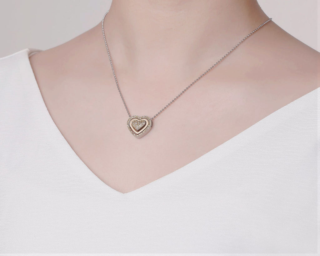 ZINK Women's Silver Stainless Steel Necklace | ZFNL006G