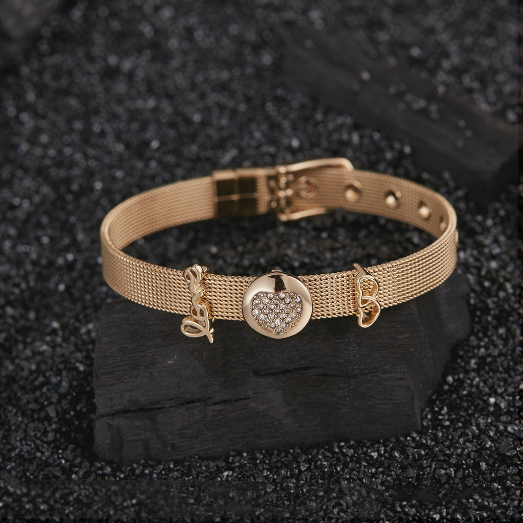 ZINK Women's Gold Stainless Steel Bracelet | ZFBR001G2