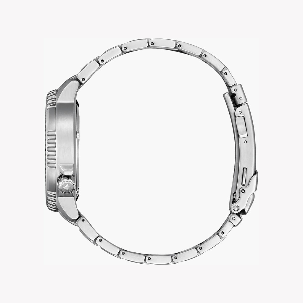 CITIZEN BN0165-55L RUGGED ELEGANCE - MEN'S DIVER WATCH WITH LIGHT BLUE DIAL & STAINLESS STEEL BAND