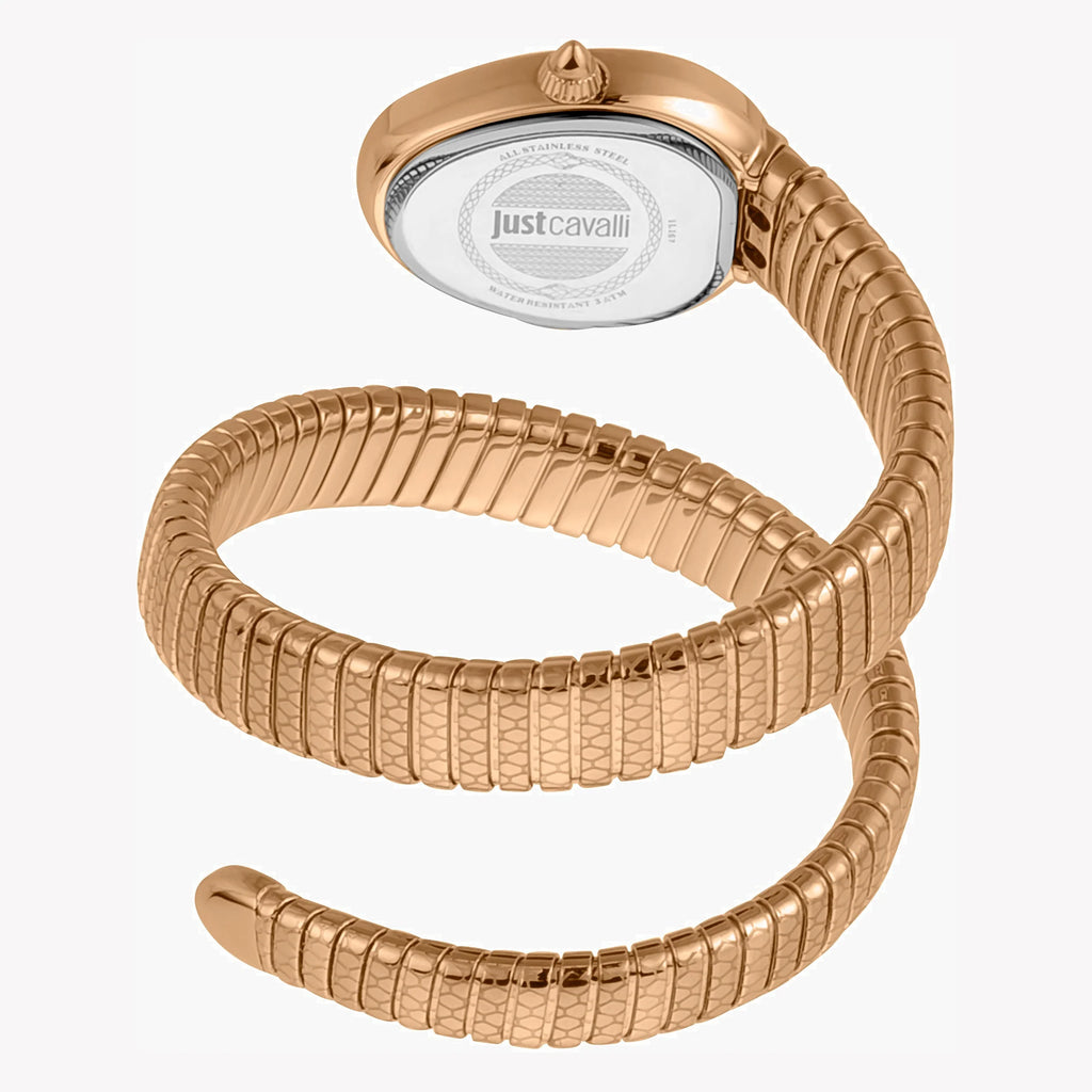 JUST CAVALLI Women's Watch with  Stainless Steel Case and Rose Gold Stainless Steel Band