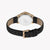 ESPRIT Women's Watch with Rose Gold Stainless Steel Case and Black Leather Band