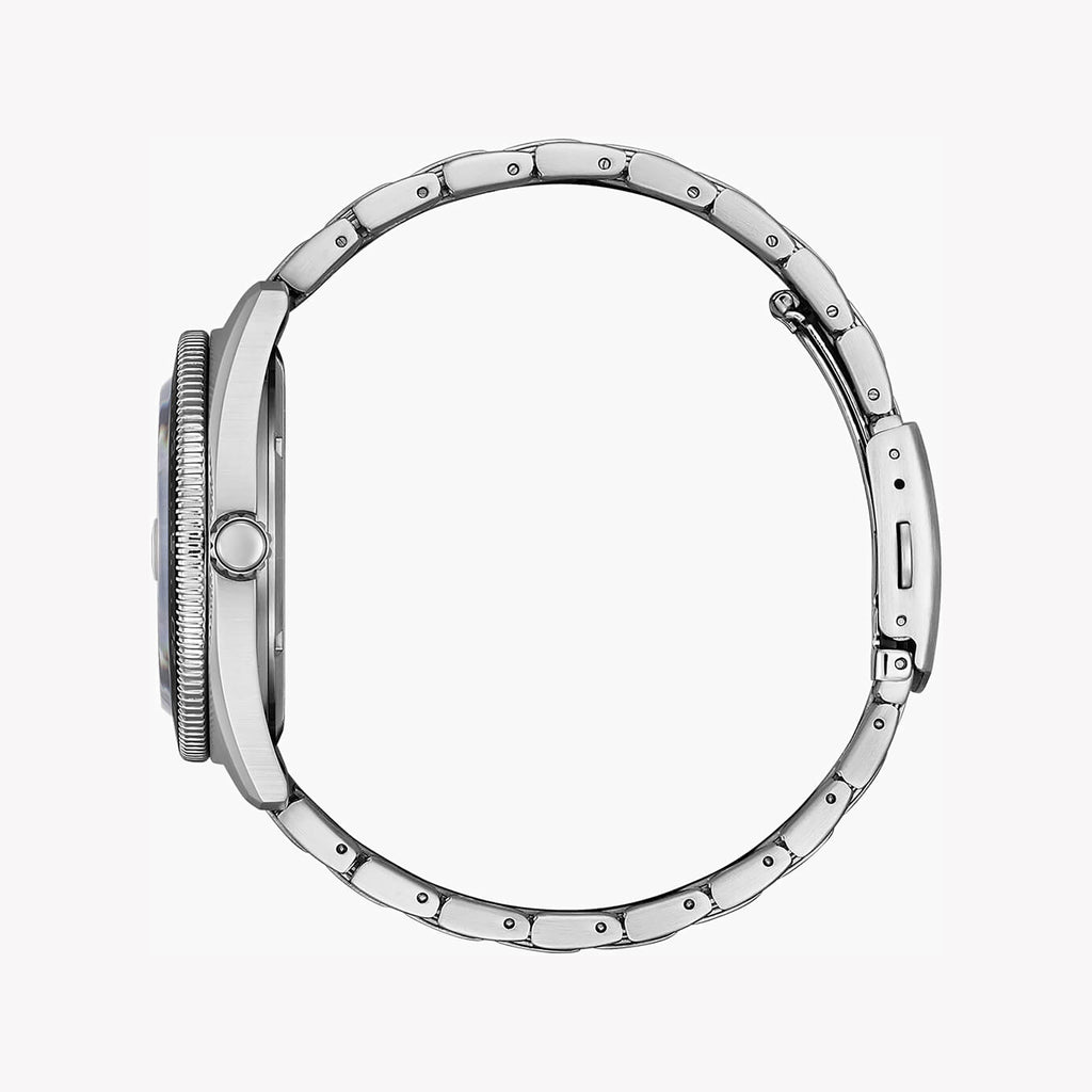 CITIZEN AW1760-81X BOLD PRECISION - DYNAMIC MEN'S WATCH with Silver Band & Vibrant Orange Dial