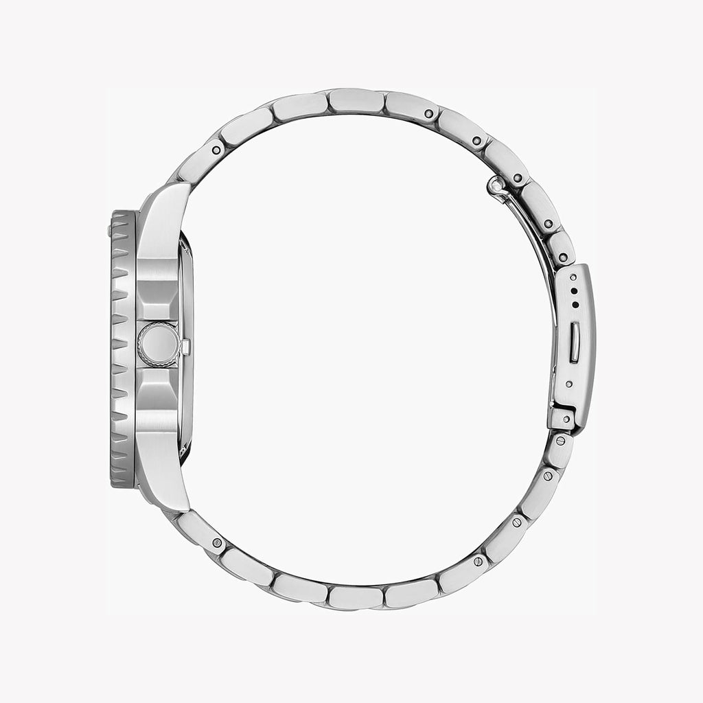 CITIZEN NJ0170-83Z - ELEGANT AUTOMATIC TIMEPIECE WITH STRIKING YELLOW DIAL & SILVER STAINLESS STEEL BAND