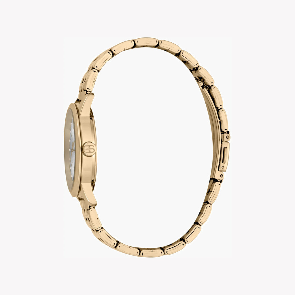 ESPRIT Women's Watch with Gold Stainless Steel Case and Gold Stainless Steel Band