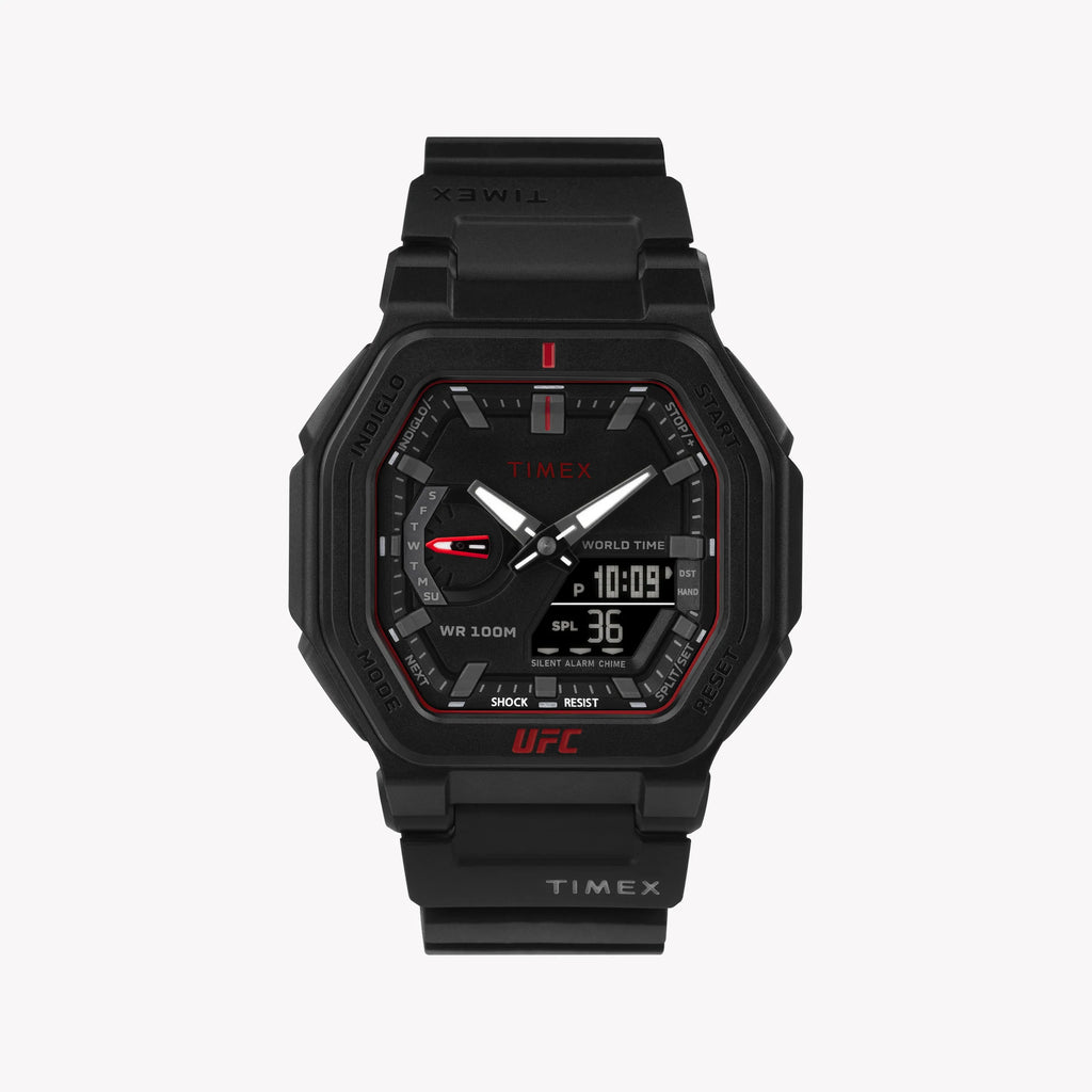 Timex UFC Colossus 45mm Resin Strap Watch TW2V55200 Men's Watch